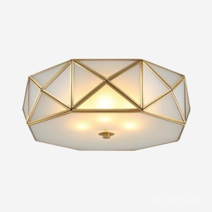 Đèn ốp trần bằng đồng pha lê cao cấp MC702