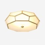 Đèn ốp trần bằng đồng pha lê Châu Âu MC567