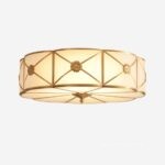Đèn ốp trần trang trí bằng đồng pha lê MC014