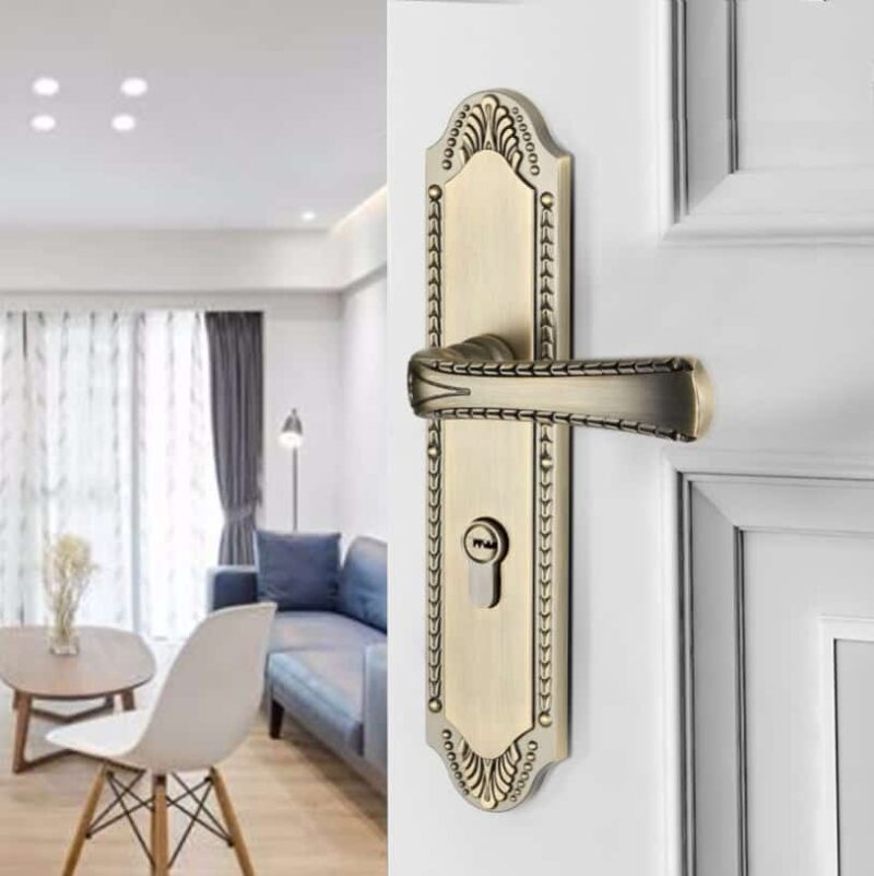 Khoá cửa gỗ phòng ngủ cổ điển A686-83 1