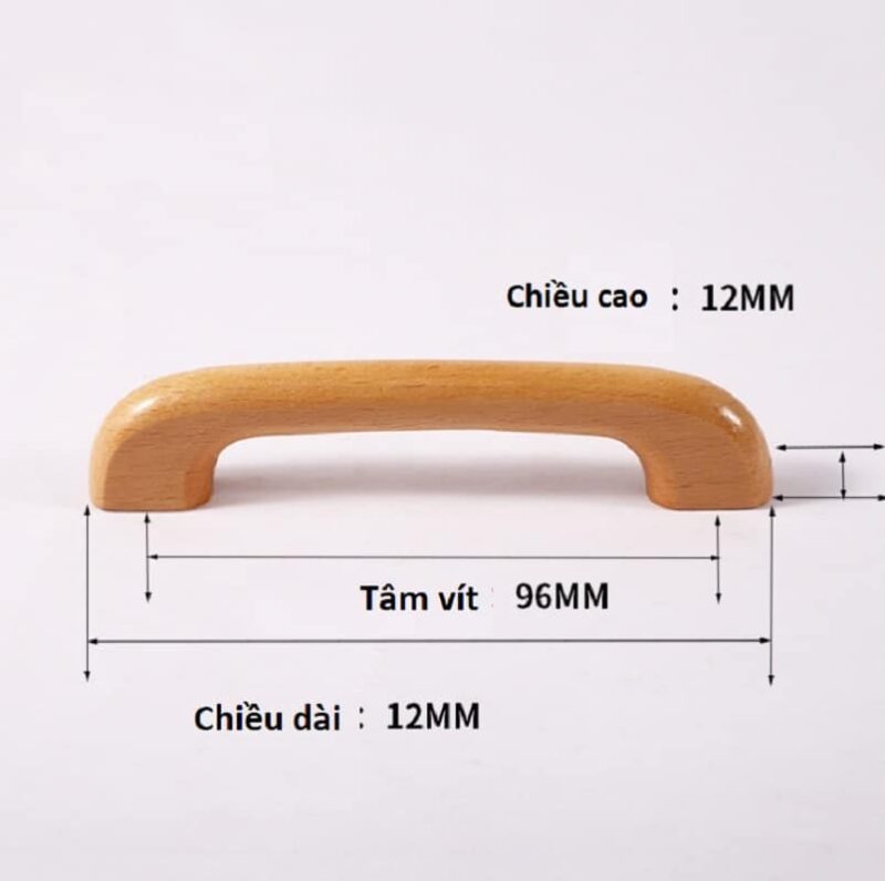 Tay nắm tủ bằng gỗ đặc cao cấp nhiều kích thước DY-4612 6