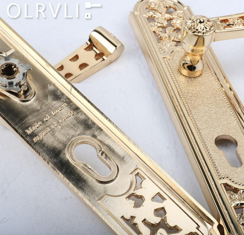 Khóa cửa phòng ngủ bằng đồng Italy OVLI 457-85 4