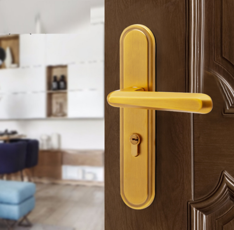 Ổ khoá cửa gỗ phòng ngủ tay gạt hợp kim 693-233 4
