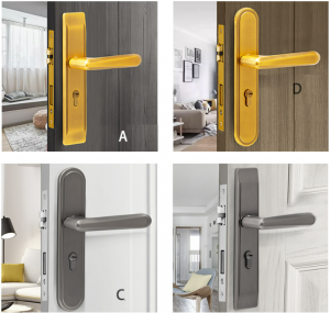 Ổ khoá cửa gỗ phòng ngủ tay gạt hợp kim 693-233