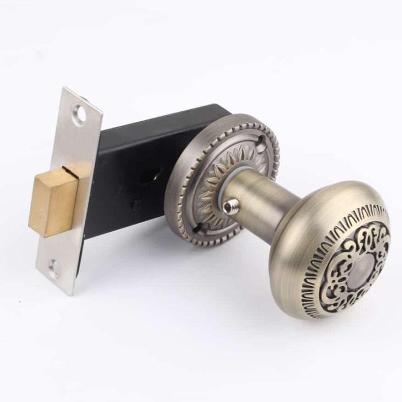 Khóa cửa phòng không chìa bằng đồng YBLI562 4
