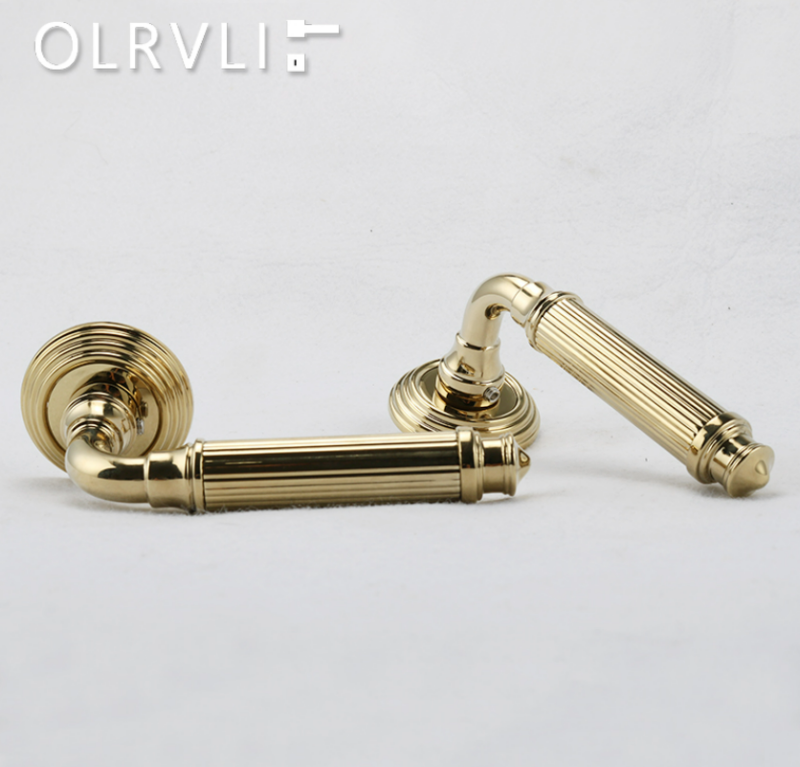 Khóa cửa phòng Italy olrvli mạ pvd vàng OVLI 7656 1