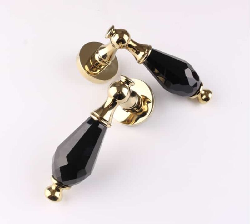 Khóa cửa phòng bằng pha lê cao cấp YBLI180B 1