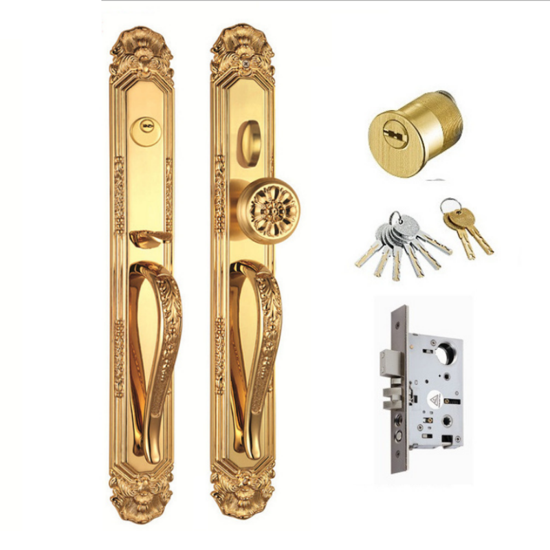 Khóa cửa chính cho biệt thự bằng đồng T87-XXL8032 2