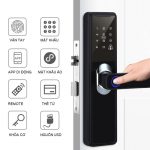 Khóa cửa thẻ từ vân tay mật khẩu cửa gỗ B2-1
