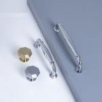 Tay nắm tủ đồng mạ chrome trắng vàng HK0315