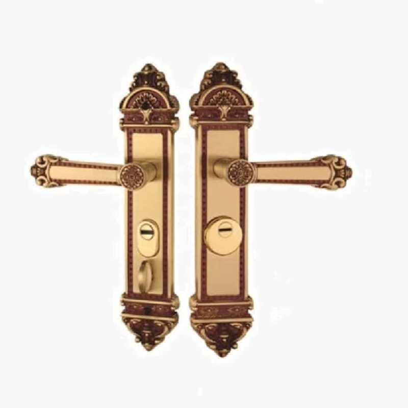 Khóa cửa chính bằng đồng thau biệt thự T68-L7010