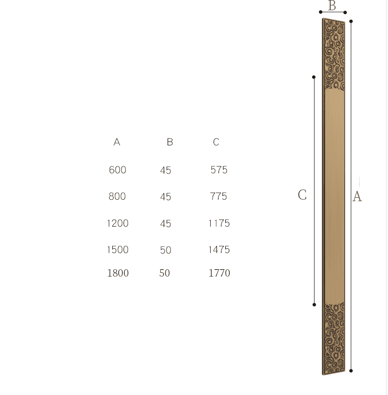 Tay nắm cửa cổ điển cửa gỗ cửa kính HUTU1885 18