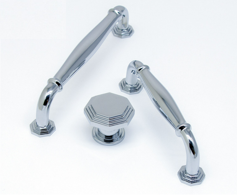 Tay nắm tủ đồng mạ chrome trắng vàng HK0315 2