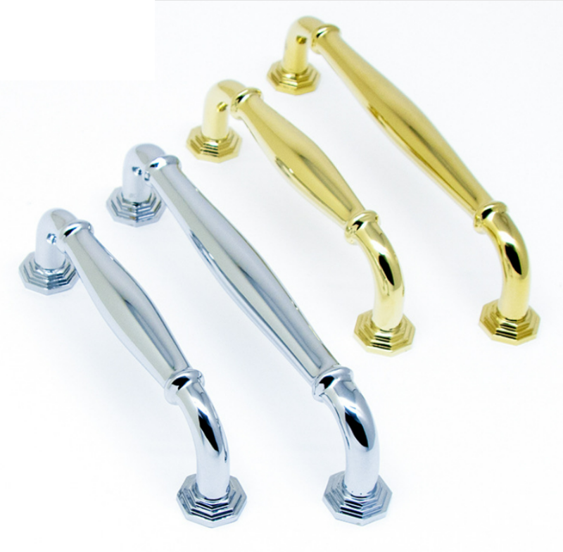 Tay nắm tủ đồng mạ chrome trắng vàng HK0315 1