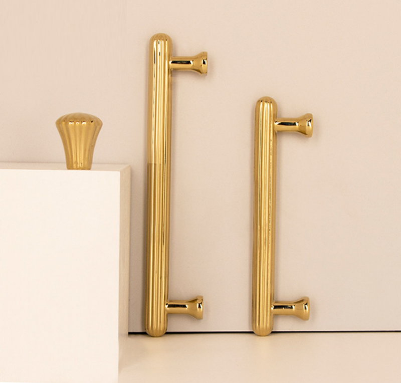 Tay nắm tủ đồng vàng hiện đại Châu Âu HK0039