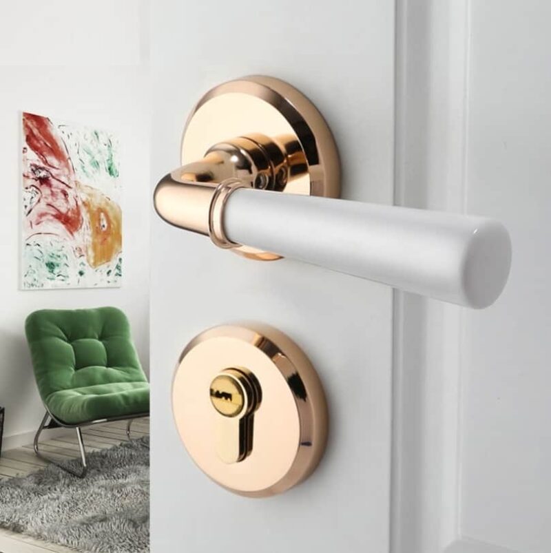 Khóa cửa phòng tay nắm gốm sứ cao cấp INN72 2