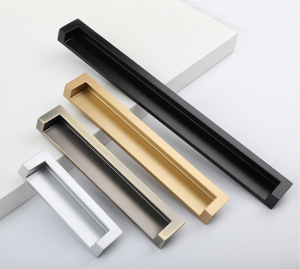 Tay nắm âm tủ gỗ chất liệu hợp kim kẽm AIQI7530
