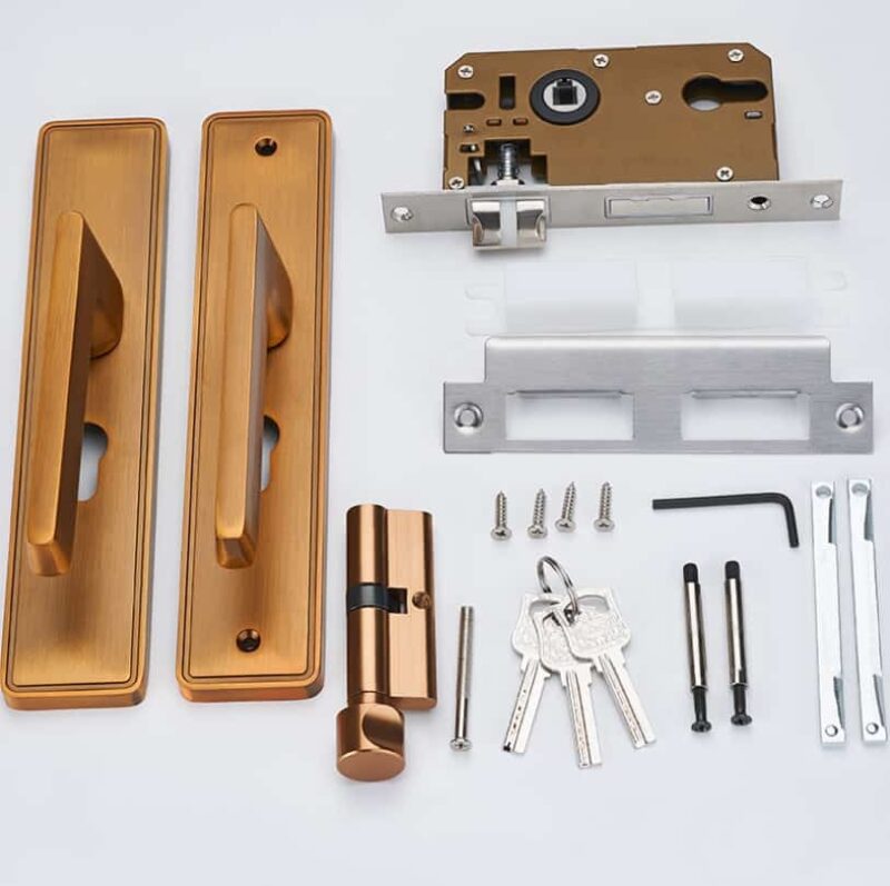 Khoá cửa phòng hiện đại hợp kim đồng SWW6817 3