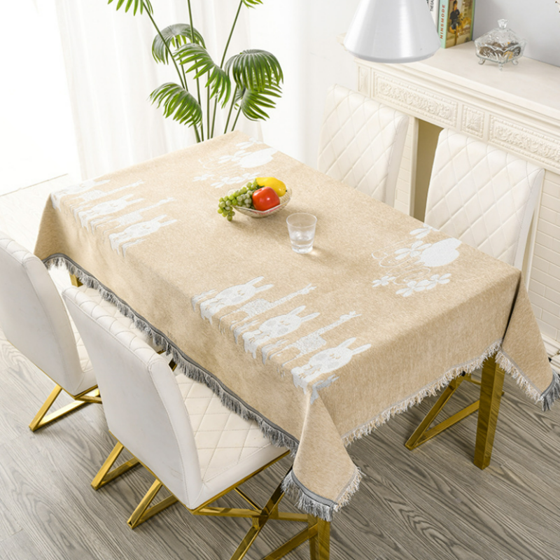 Khăn trải bàn sợt tổng hợp dệt họa tiết STF3668 4