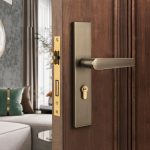 Khóa cửa phòng bằng đồng hiện đại BR889-113