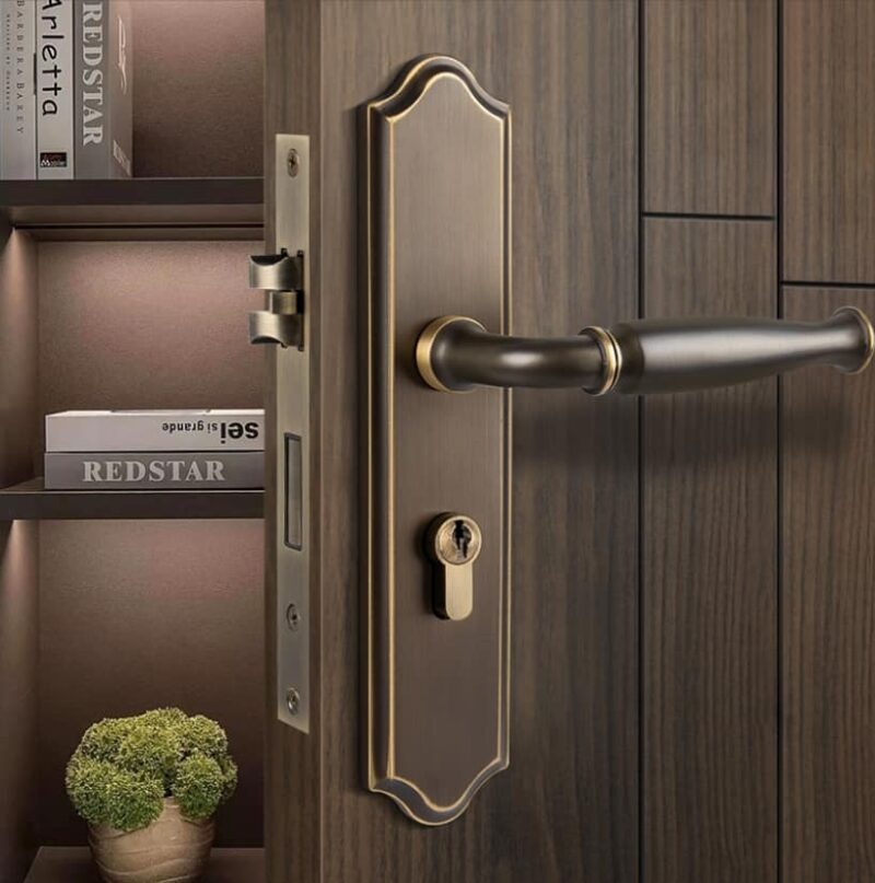Khóa cửa phòng bằng đồng thiết kế Italia BR32-32 2