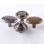 Núm tay nắm tủ màu bạc cổ Châu Âu CH9866
