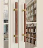 Tay nắm cửa gỗ chân đồng thau cao cấp G-266
