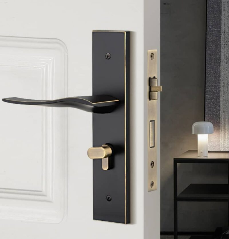 Khóa cửa hiện đại bằng đồng kiểu Mỹ BR28-56 5