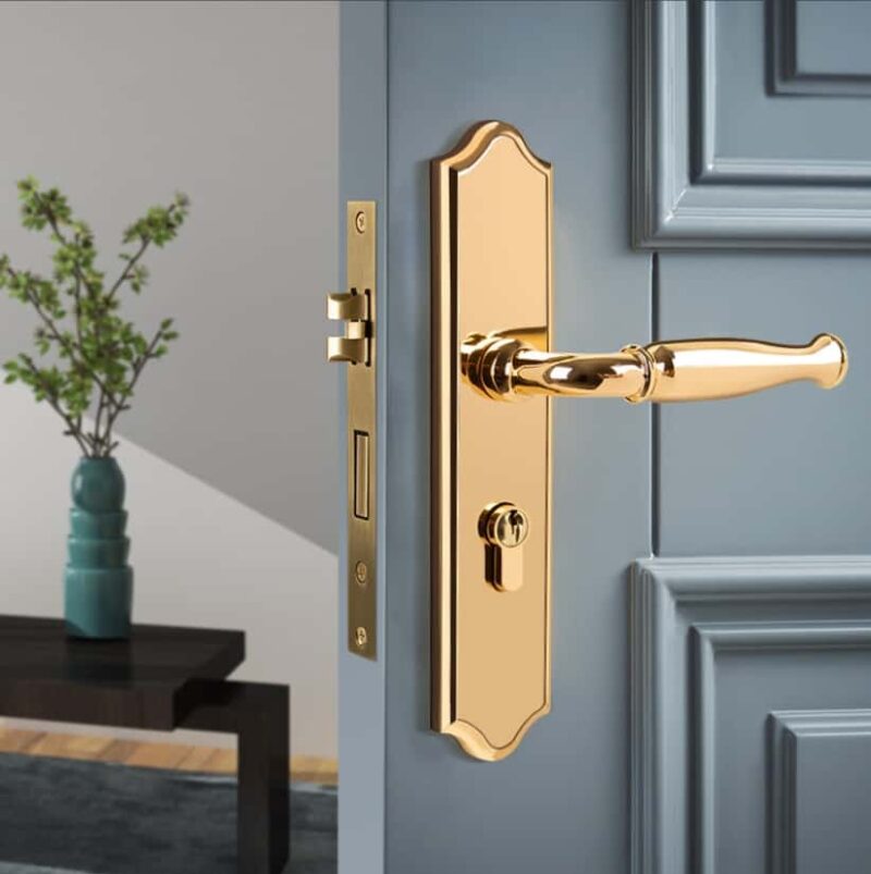 Khóa cửa phòng bằng đồng thiết kế Italia BR32-32 1