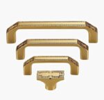 Tay nắm tủ cổ điển đồng vàng hồng MJ081400RG