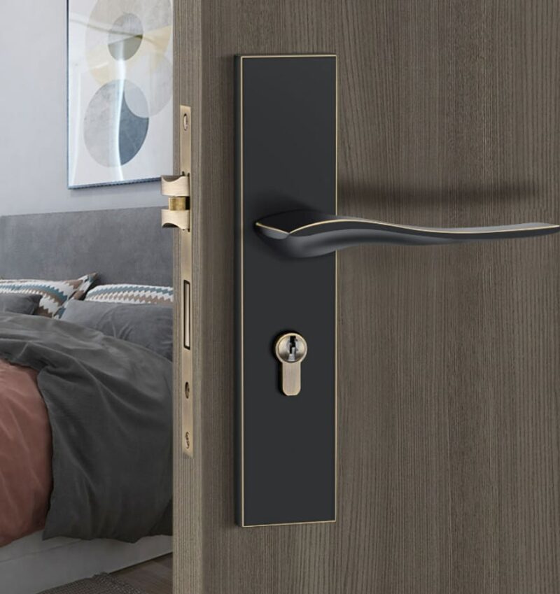 Khóa cửa hiện đại bằng đồng kiểu Mỹ BR28-56 1