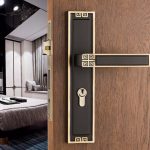 Khóa cửa phòng chống ồn cổ điển bằng đồng BR33-33