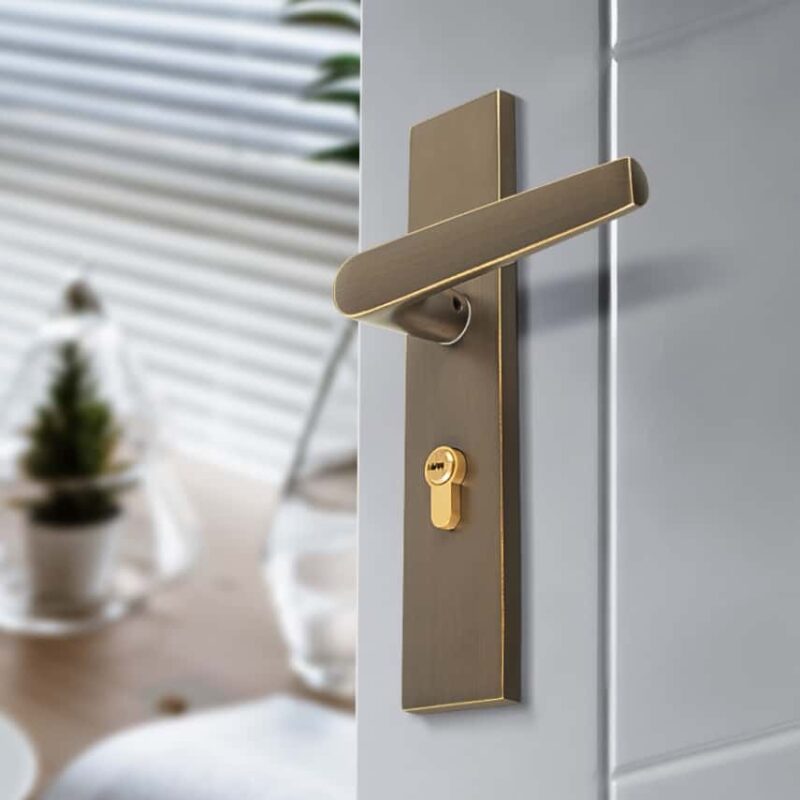 Khóa cửa phòng bằng đồng hiện đại BR889-113 2