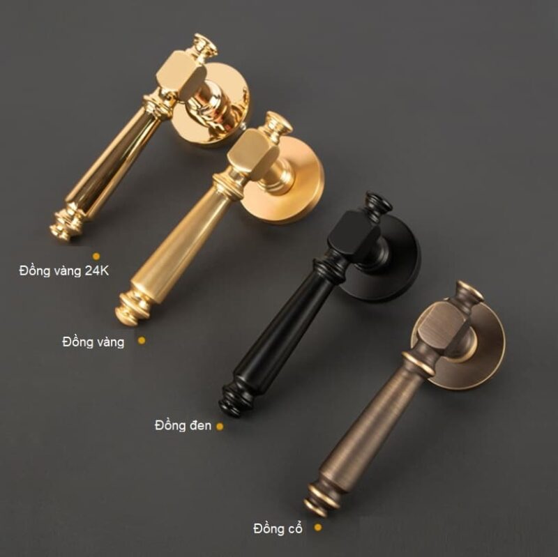Khóa cửa phòng ngủ bằng đồng Italia BR7-99 3