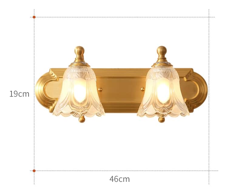 Đèn gương nhà tắm cổ điển bằng đồng MC711 4