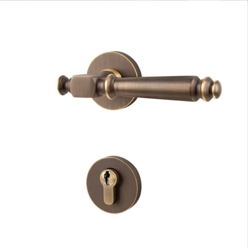 Khóa cửa phòng ngủ bằng đồng Italia BR7-99 2