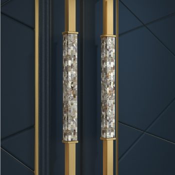 Tay nắm cửa lệch tâm khảm trai cao cấp A-289