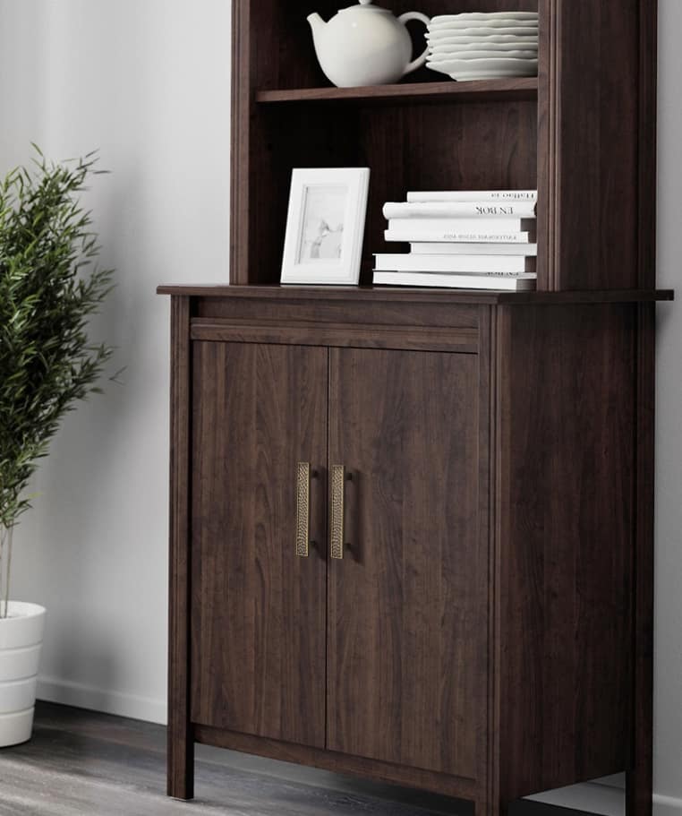 Tay nắm tủ đồng thau họa tiết kiểu Pháp BR190TCF 10