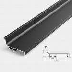 Tay nắm âm xẻ rãnh tủ bếp trên dạng MLS01L