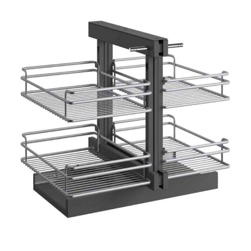 Rổ kéo góc tủ bếp sole nan oval nano Taura CK203