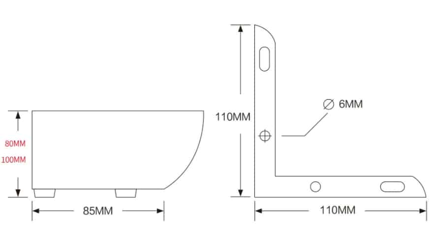 Chân bàn thấp chữ L 2 trong 1 bằng thép JBG-18 2