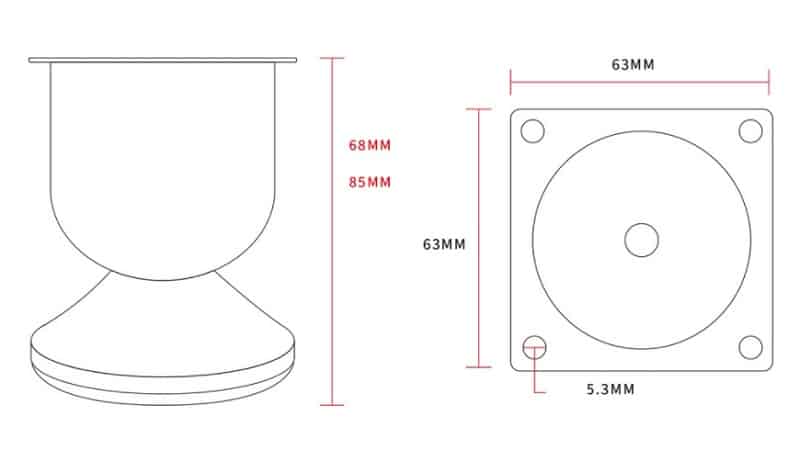 Chân bàn ghế sofa bằng thép hiện đại JBG-21 4