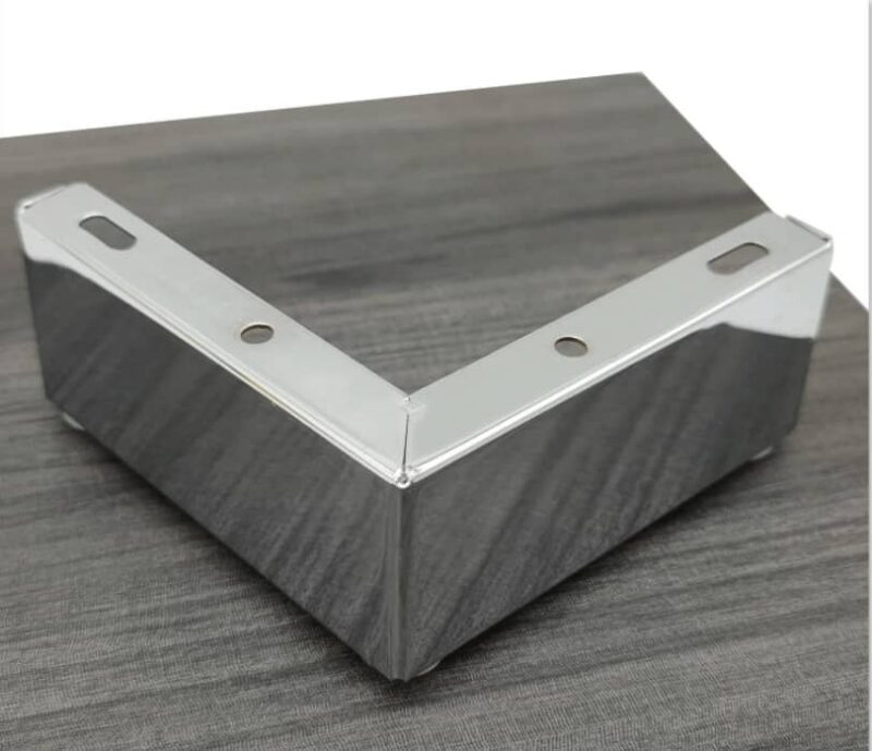 Chân bàn thấp chữ L bằng thép bàn ghế JBG-24 2