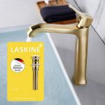 Vòi lavabo nóng lạnh và bộ xả nước nhấn mở DL8003B