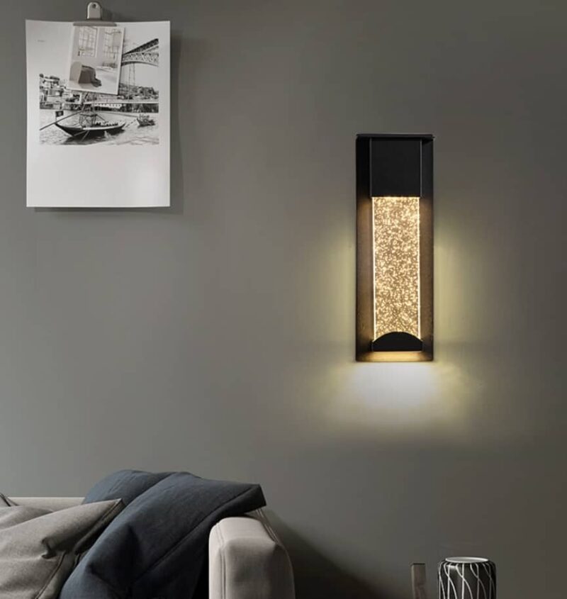 Đèn led gắn tường ngoài trời pha lê cao cấp TD17002 2