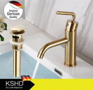 Vòi nước rửa chén và bộ xả nhấn mở lavabo DL5003JC