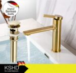 Vòi nước và bộ xả nhấn mở lavabo hiện đại DL5001JC