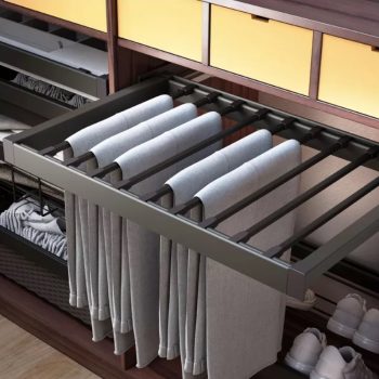 Giá treo quần âu thanh nan ray giảm chấn Taura SV05