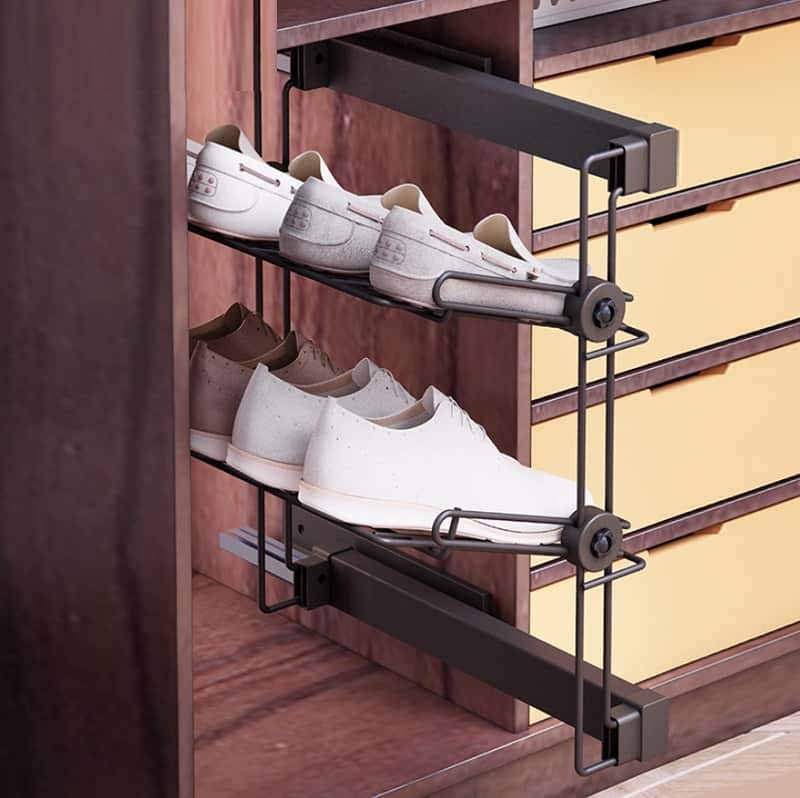 Giá để giày âm tủ áo ray trượt lắp thành tủ Taura SV10