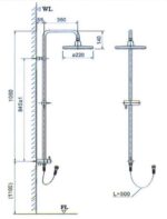 Cây sen tắm đứng tiện ích Inax BFV-CL2_1